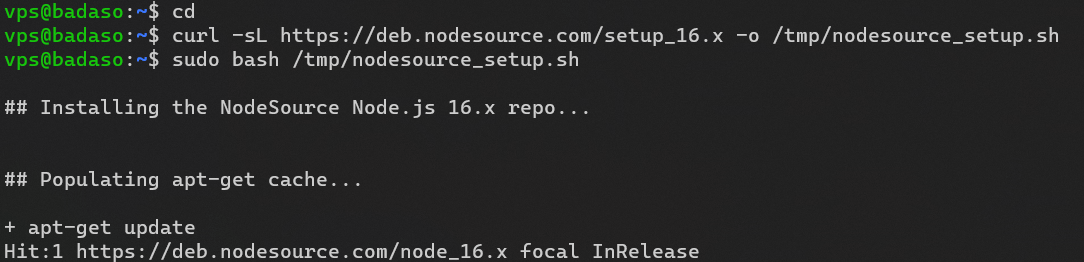 Deploy ubuntu wihtout docker node install