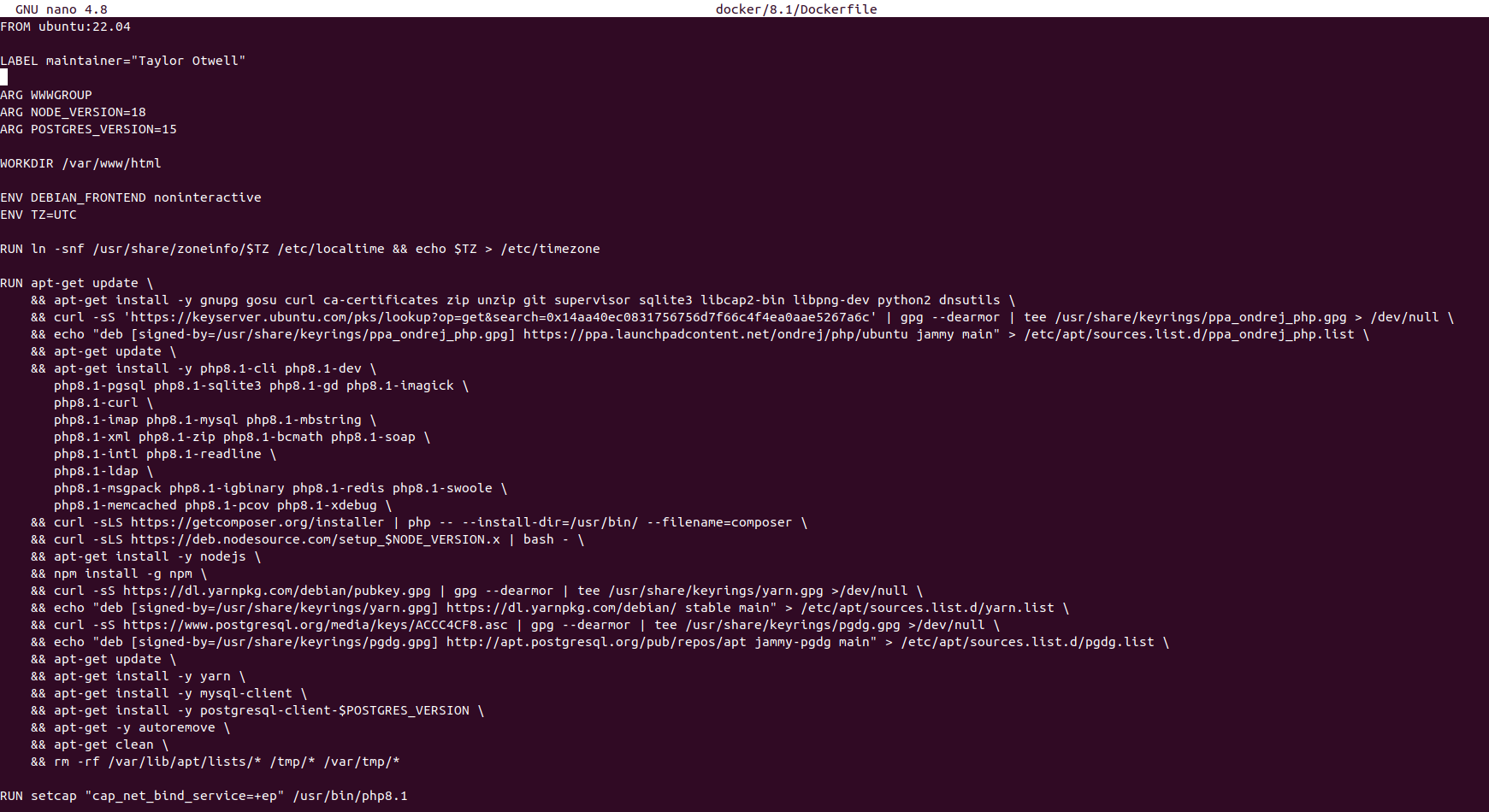 Deploy ubuntu with docker install clone dockerfile